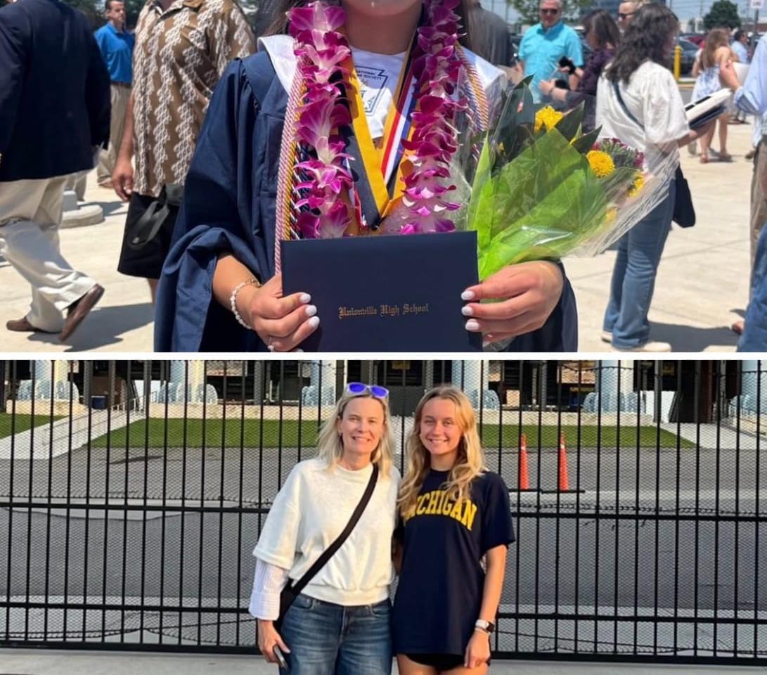 Aliz Uejima and Fiona Avondolio, last year’s recipients
