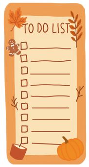 Fall To Do List