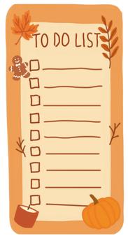 Fall To Do List