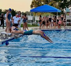 Coleman diving over the summer