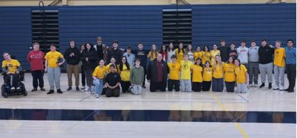 Bocce team together at most recent meet.