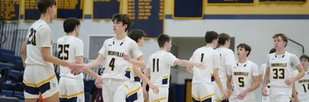 Boys Basketball Team competes Chesmont Conference.