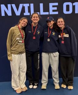 Clara Stancik, Cara Rapin, Courtney Carlson, Brooke Chapman Pose with their medals
