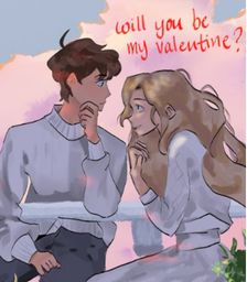 One person asking another to be their valentine