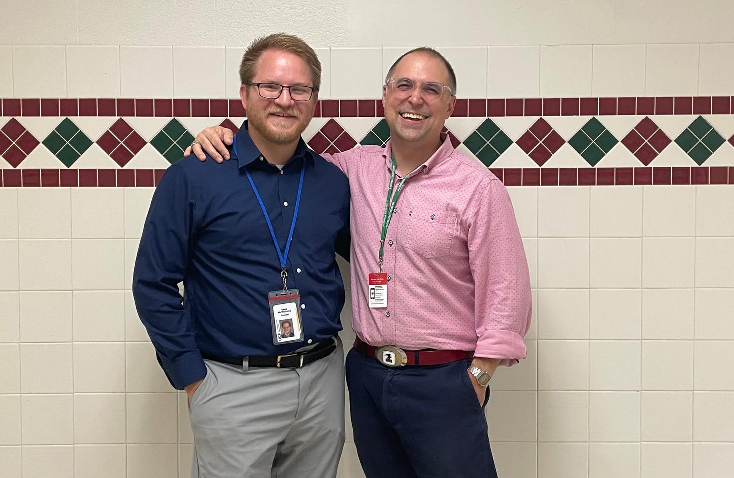 Mr. McWilliams (left) and Dr. Zumpetta (right)