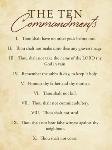 The Ten Commandments