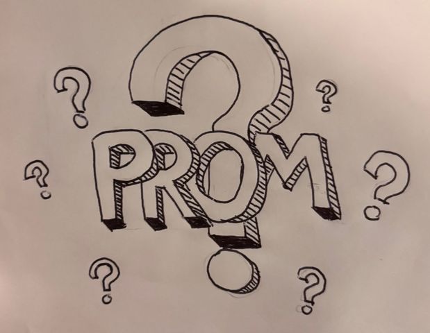 Prom with question marks