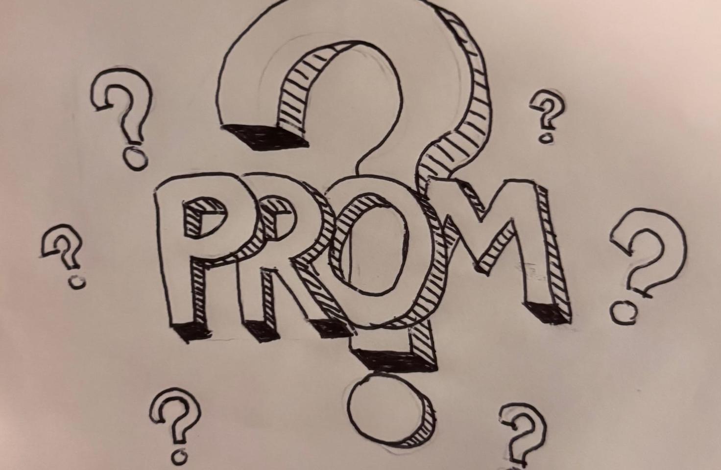 Prom with question marks
