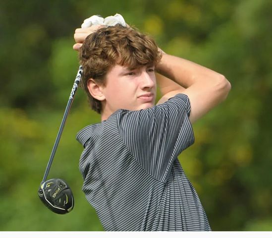 Nicholas Gaughan playing golf