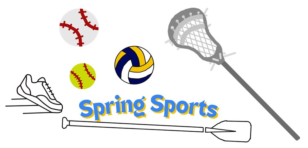 Spring sports illustration