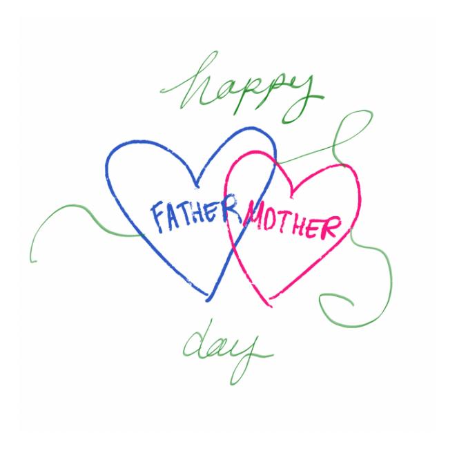 Happy father and mother's day